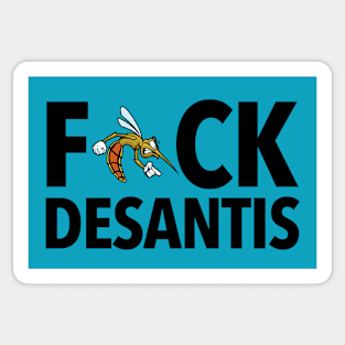 Fck Desantis Mean Green Malaria Mosquito (censored) Sticker